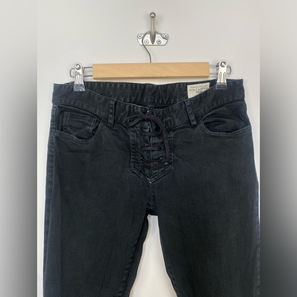 Nili Lotan 111/88 Black Lace Up Jeans Size 6 - Picture 5 of 12
